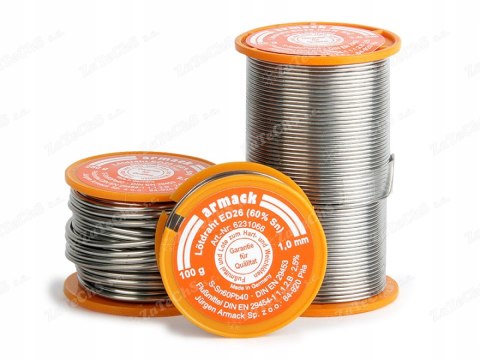 Armack Cyna Elektronik ED26 fi 3 mm szpula 100g Armack Cyna Elektronik ED26 fi 3 mm szpula 100g