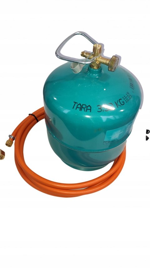 Zestaw butla 3kg gaz z 3m wężem do grila, kampera Zestaw butla 3kg gaz z 3m wężem do grila, kampera