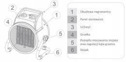 Nagrzewnica elektryczna 5kW Warmtec EWP-5