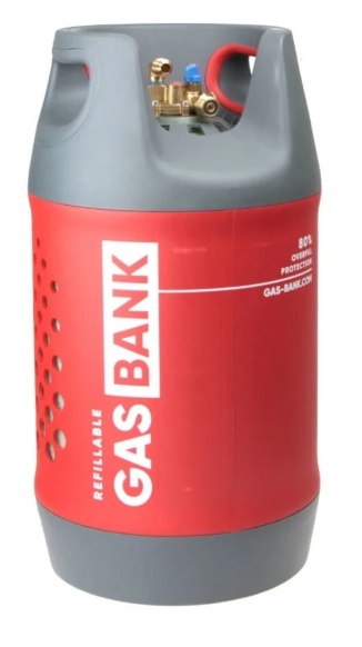 Butla LPG GasBank MULTI 11 kg + zestaw do zdalnego tankowania (1.5m) DISH