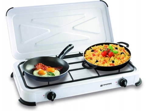 Dwupalnikowa przenośna kuchenka gazowa 2,6 kW Kemper 104981