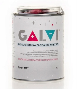 GALVI - Farba przeciw pleśni, na pleśń, anty-pleśniowa 1L - biały mat