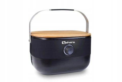 Grill Gazowy Przenośny 2,7kW SAHARA Mini BBQ Black na kartusz 7/16" i butle