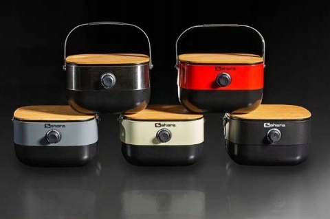 Grill Gazowy Przenośny 2,7kW SAHARA Mini BBQ Black na kartusz 7/16" i butle