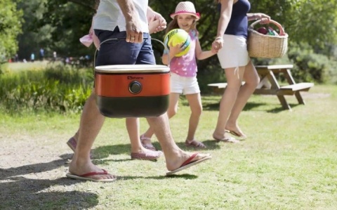 Grill Gazowy Przenośny 2,7kW SAHARA Mini BBQ Black na kartusz 7/16" i butle