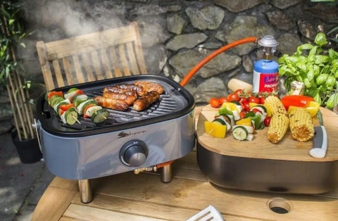 Grill Gazowy Przenośny 2,7kW SAHARA Mini BBQ Grey