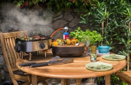 Grill Gazowy Przenośny 2,7kW SAHARA Mini BBQ Steel do butli lub na kartusze