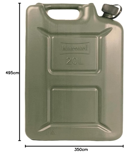 Kanister Hünersdorff Profi 802000 oliwkowy - ADR - 20l na paliwo atest TÜV