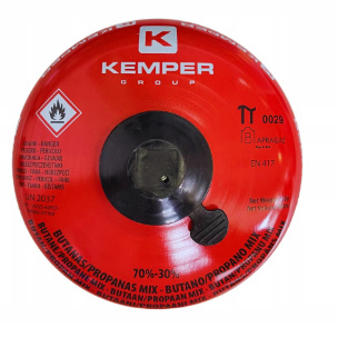 Kemper Kartusz gazowy gwint 7/16" 450g 900 ml PROPAN-BUTAN EN417 1126F46 Kemper Kartusz gazowy gwint 7/16" 450g 900 ml PROPAN-BUTAN EN417 1126F46