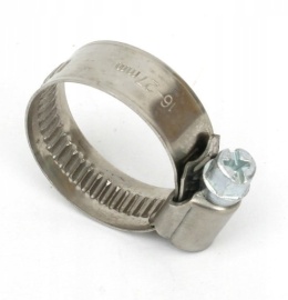 Opaska ślimakowa zaciskowa 10mm - 16mm na wąż fi 9 stal ocynk obejma cybant