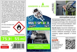 PŁYNNY SMAR WIELOFUNKCYJNY PULSAR MULTI SPRAY X PTFE AEROZOL 55 ml