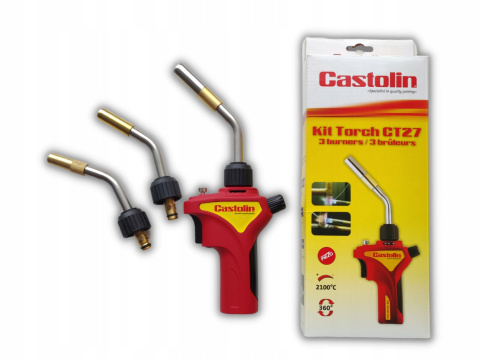 Palnik 1" CASTOLIN CT27 | Piezo | 3 dysze | 2100 *C | Praca w 360* Palnik 1" CASTOLIN CT27 | Piezo | 3 dysze | 2100 *C | Praca w 360*