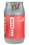 Ultralekka butla kompozytowa GasBank DUO 11kg do tankowania gazu LPG kamper