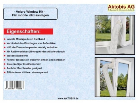 Uszczelka okienna do klimatyzatora AirLock WDH Aktobis Velcro Window Kit Uszczelka okienna do klimatyzatora AirLock WDH Aktobis Velcro Window Kit