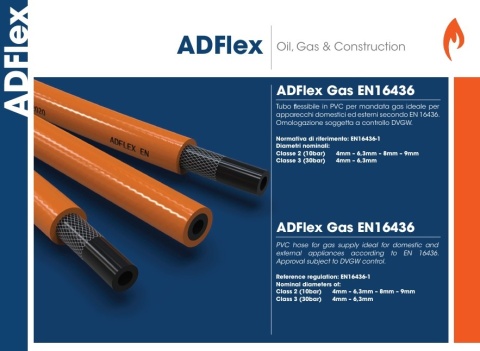 Wąż gazowy do propan butan ADFlex 6,3mm 30bar na metry