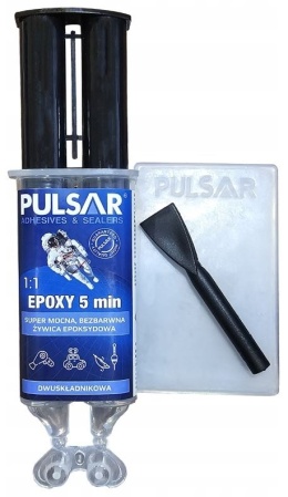 Żywica epoksydowa z płytką Pulsar Epoxy 5 min bezbarwna 25 ml