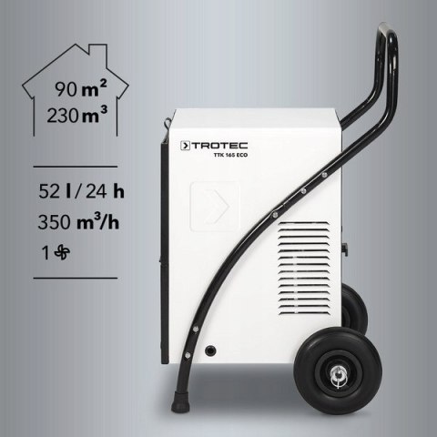 Budowlany Osuszacz Powietrza - TROTEC TTK 165 ECO 90m2 52L/24h Budowlany Osuszacz Powietrza - TROTEC TTK 165 ECO 90m2 52L/24h