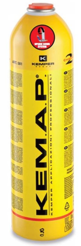 Butla gazowa 7/16" kartusz o poj. 250 g do lutowania, palnika jak MAPP TURBO Butla gazowa 7/16" kartusz o poj. 250 g do lutowania, palnika jak MAPP TURBO