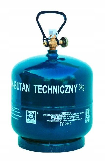 BUTLA GAZOWA TURYSTYCZNA PROPAN-BUTAN NOWA 3KG BUTLA GAZOWA TURYSTYCZNA PROPAN-BUTAN NOWA 3KG