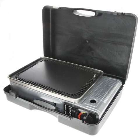 SMART PLANCHA - GRILL turystyczny z płytą żeliwną - KEMPER 104998 - 2,8kW - 203g/h