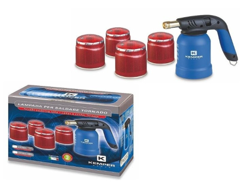 Zestaw palnika KEMPER Tornado - zestaw 4 kartuszów - 1800°C - KE2019SETS Zestaw palnika KEMPER Tornado - zestaw 4 kartuszów - 1800°C - KE2019SETS
