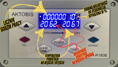 Osuszacz budowlany Aktobis WDH-R180B 70L/24H - Pompa Wentylator Automat Osuszacz budowlany Aktobis WDH-R180B 70L/24H - Pompa Wentylator Automat