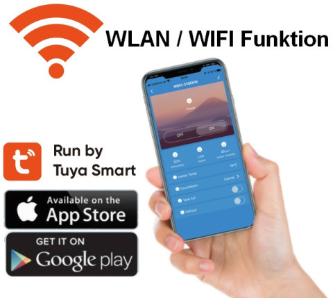 Osuszacz powietrza budowlany Aktobis WDH-870FW ze sterowaniem WLAN 70l/24h Osuszacz powietrza budowlany Aktobis WDH-870FW ze sterowaniem WLAN 70l/24h