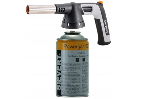 Profesjonalny palnik gazowy SIEVERT HandyJet 7/16 z piezo + Powergas zestaw Profesjonalny palnik gazowy SIEVERT HandyJet 7/16 z piezo + Powergas zestaw